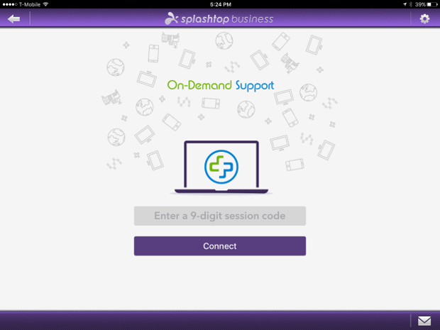 Get Started SOS ipad Screen