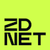 ZDNet logo with bold, black letters spelling ZDNET stacked on a bright lime green background.