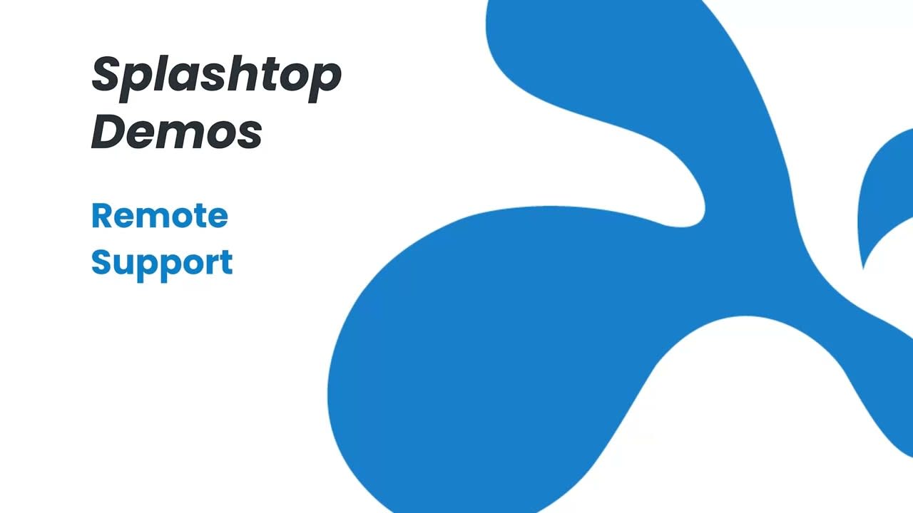 Splashtop Remote Support Demo