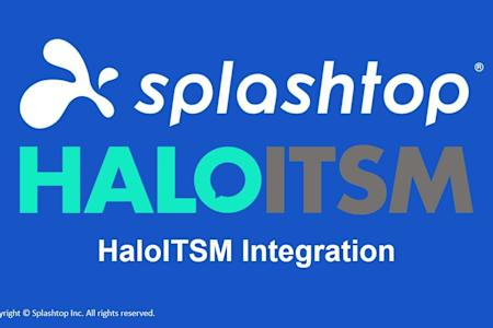 Splashtop - HaloITSM Integration Video