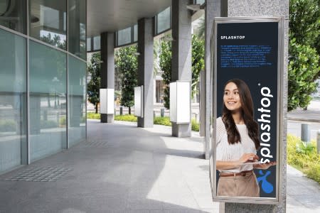Access Your Digital Signage Anytime, Anywhere, From Any Device, a Splashtop Digital Signage Outdoor Banner