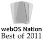 webOS Nation Best of 2011 award logo