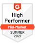High performer mid-market summer 2021 logo