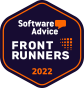Software Advice Front Runners 2022 award badge