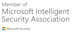 Logo with the text Member of Microsoft Intelligent Security Association and Microsoft Security next to the Microsoft logo of four colored squares.