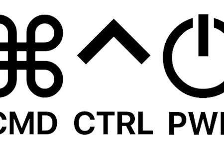 Graphic icons representing command, control, and power symbols with corresponding text