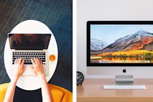 A Mac computer and laptop that can be accessed from a PC with Splashtop