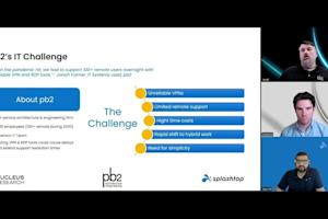 In this webinar, hosted by Splashtop, Cameron Marsh from Nucleus Research and pb2, will share how consolidating remote support and endpoint management into a single platform enabled pb2, a national architecture and engineering firm, to streamline IT operations, cut costs, while simultaneously boosting security and compliance.