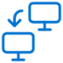 Seamless use computer connecting to computer icon
