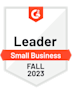 G2 Leader Small Business Fall 2023 Badge
