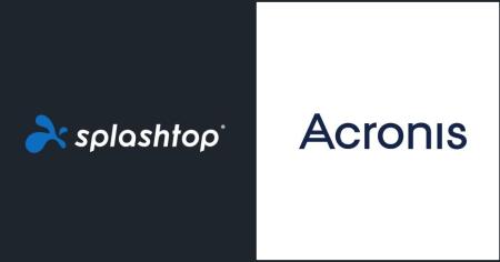 Acronis logo and Splashtop Remote Desktop logo