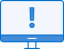 Computer alert icon