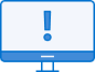Computer alert icon