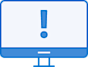 Computer alert icon