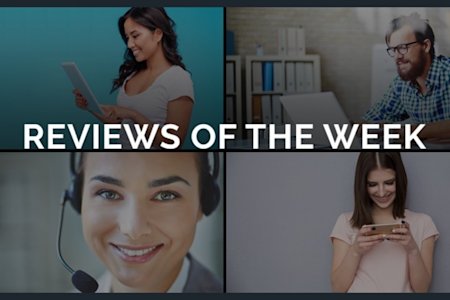 Splashtop reviews of the week logo with IT technicians in background