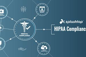 Splashtop infographic highlighting HIPAA Compliance in healthcare technology