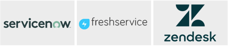 IT service management platforms: ServiceNow, Freshservice, and Zendesk