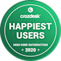 crozdesk happiest users 2020 logo