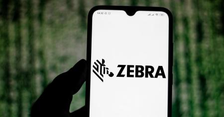 Zebra Technologies logo displayed on a phone screen