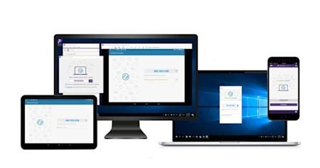 A computer, iPad, laptop, and iPhone that can all be remotely access with Splashtop