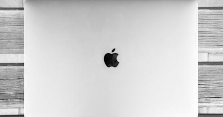 A Mac laptop.