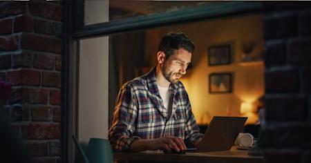 IT technician logging into network securely from home