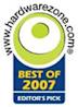 Hardwarezone Best of 2007 Editor's Pick logo