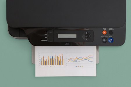 A local printer printing a document from a remote computer by using Splashtop.