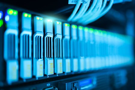 A headless computer rack