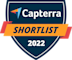 Capterra 2022 Shortlist award badge