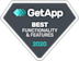 GetApp Best Functionality and Features 2020 badge