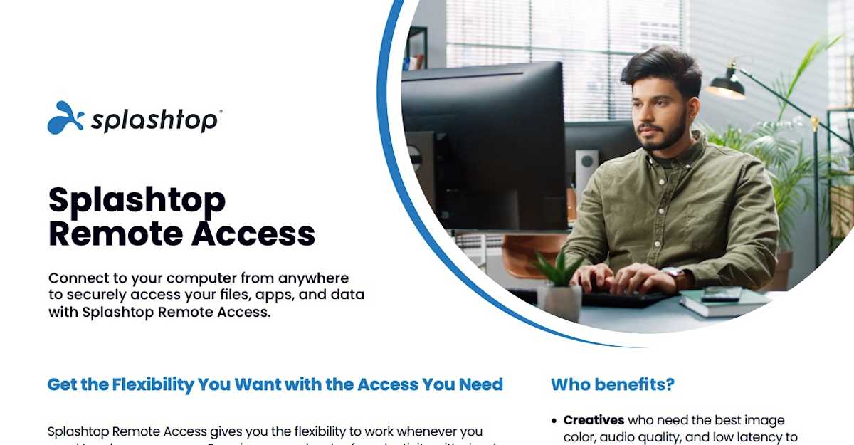 Splashtop Remote Access 数据表 | Splashtop