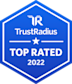 TrustRadius Top Rated 2022 award emblem
