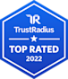 TrustRadius Top Rated 2022 award emblem