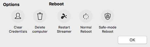Cclient Reboot Interface