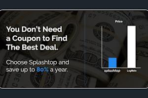 Splashtop will save you more than a LogMeIn coupon or discount
