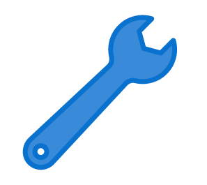 Resolve problems faster wrench icon